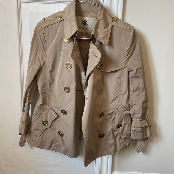 Womens/teen Burberry short trench jacket - Picture 1 of 8